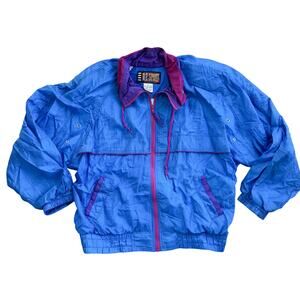 Vtg 1980s R.E. Sport Rivers Edge Jacket Colorblock Size Large